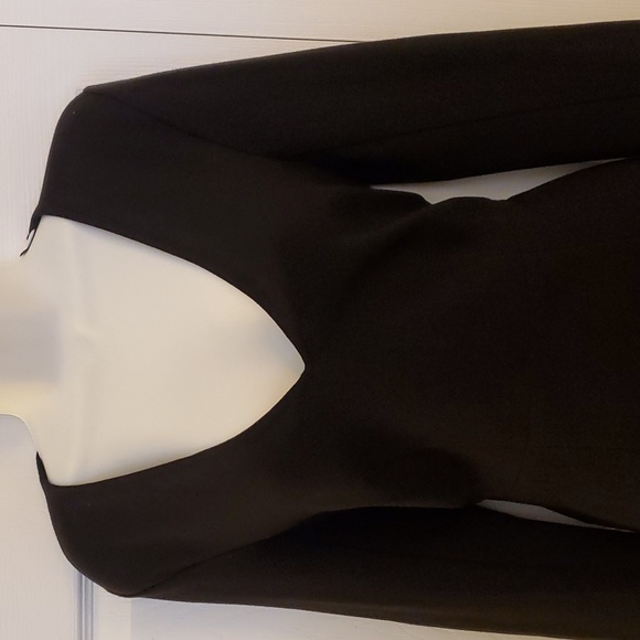 Diane Von Furstenberg | Black V-Neck Sheath Dress Sz 8 - Picture 3 of 11